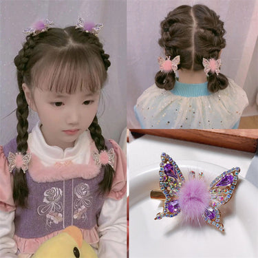 Flying Butterflys Hairpin Cute Adorable Side Clips Girls Shiny Barrette Women Hair Accessories
